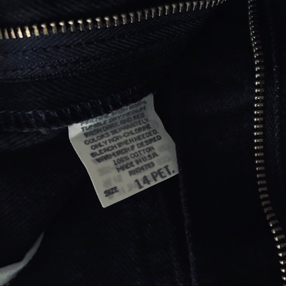 Lee Jeans Relaxed Fit Tapered Leg Black Jeans 14P - Picture 4 of 5